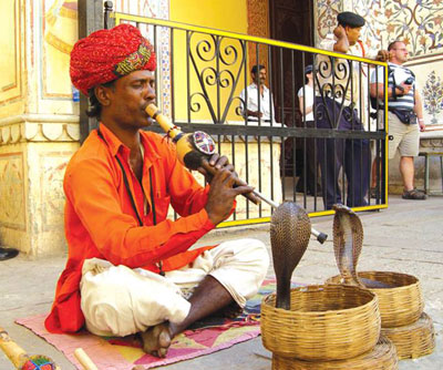 Indian snake charmer